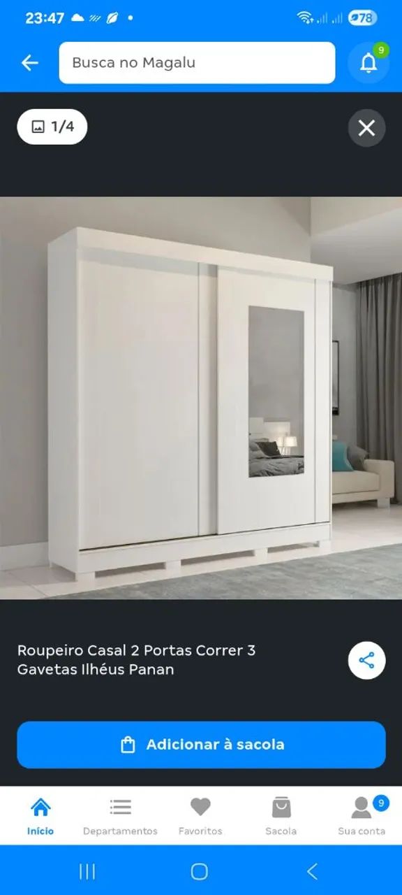 Roupeiro  Panan Ilhéus  mdf - Foto 2