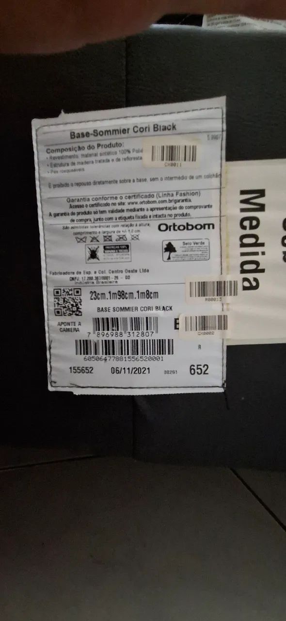 Cama Box Solteirão 1,08m Ortobom - Molas Ensacadas (Base Impecável) - Foto 2