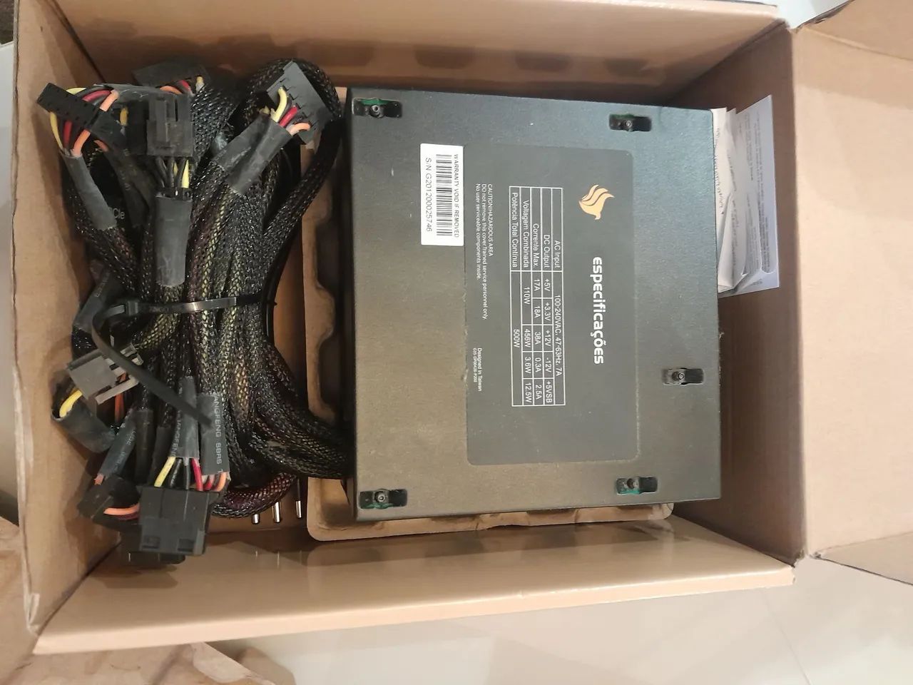Fonte Pixau Nidus 500w Bronze 80 plus