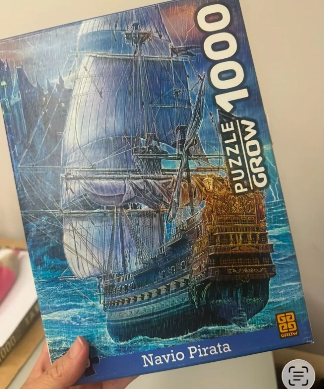 Quebra cabeça 500 peças Navio Pirata