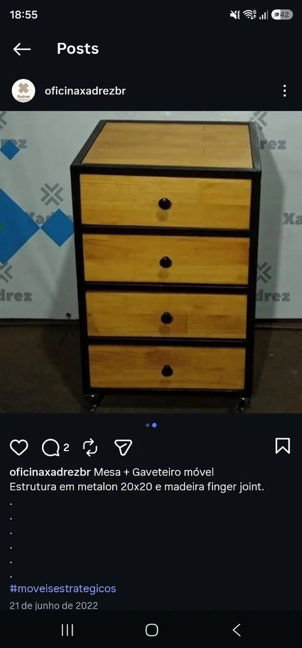 Conjunto de móveis industriais - Foto 5
