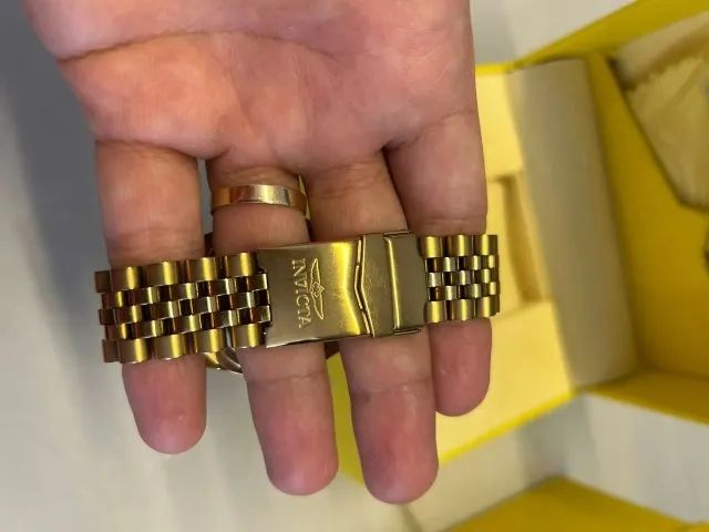 Relógio invicta pro diver 36044 dourado - Foto 5
