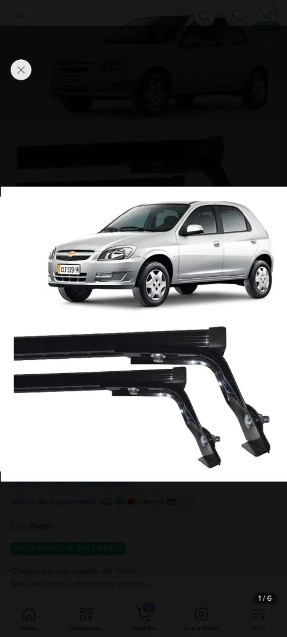 Rack De Teto Roca Gm/chevrolet - Foto 2