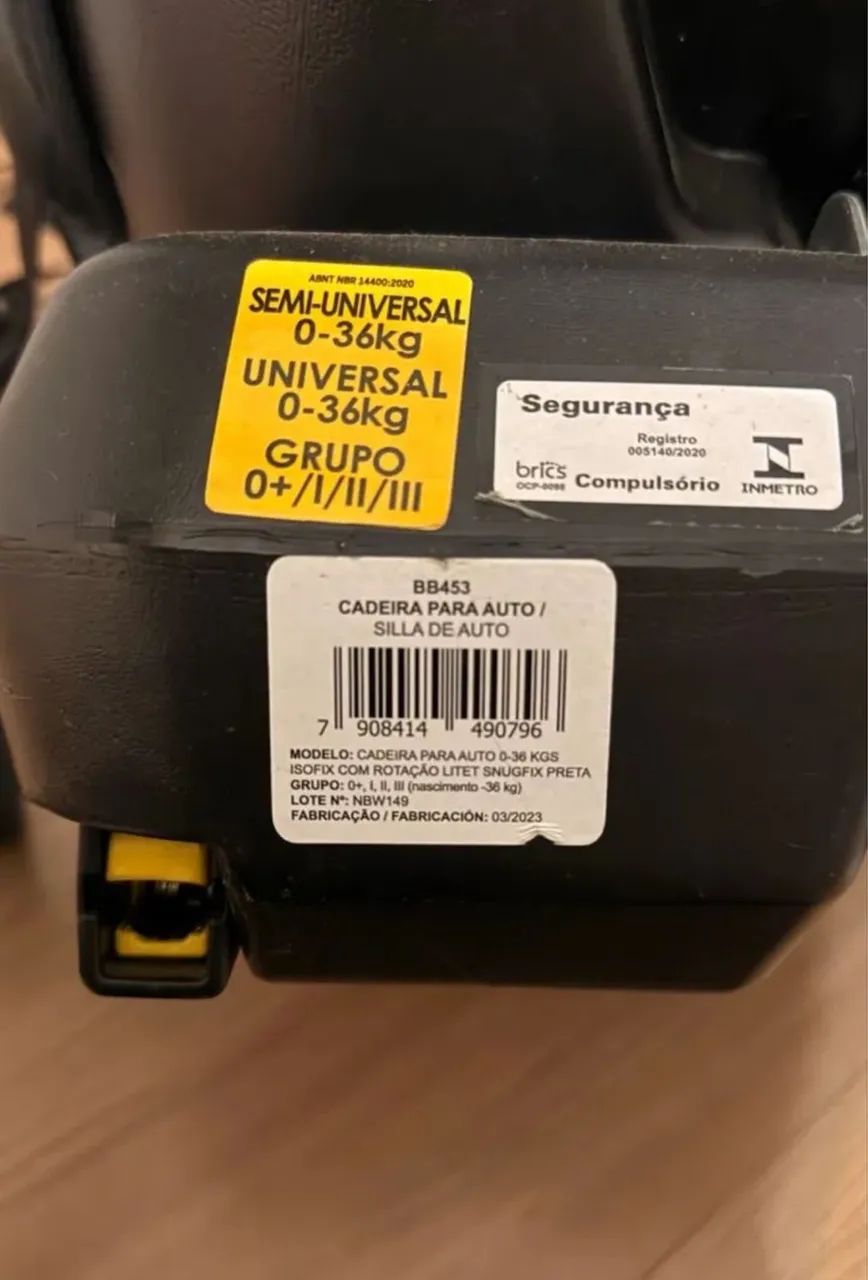 Cadeira para auto 0 -36kg - Foto 4