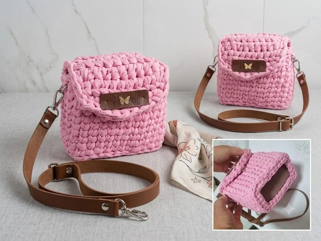 Bolsas de crochê  - Foto 3