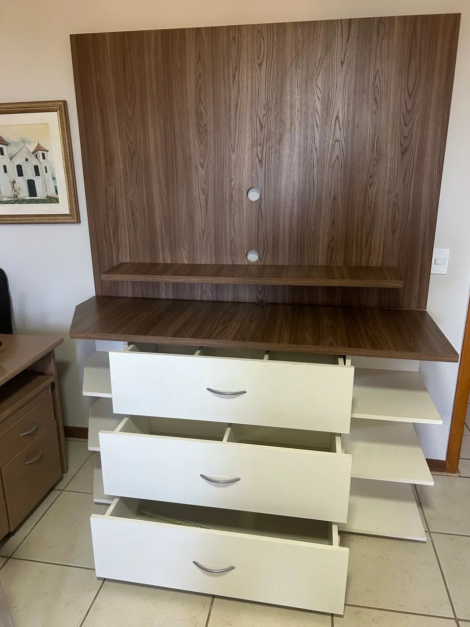 Rack pra tv com cômoda