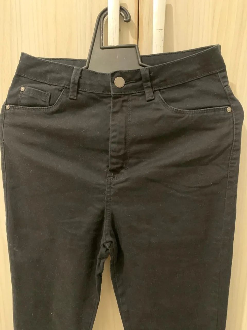Calça Feminina Flare Preta 38 - Cintura alta - Foto 5