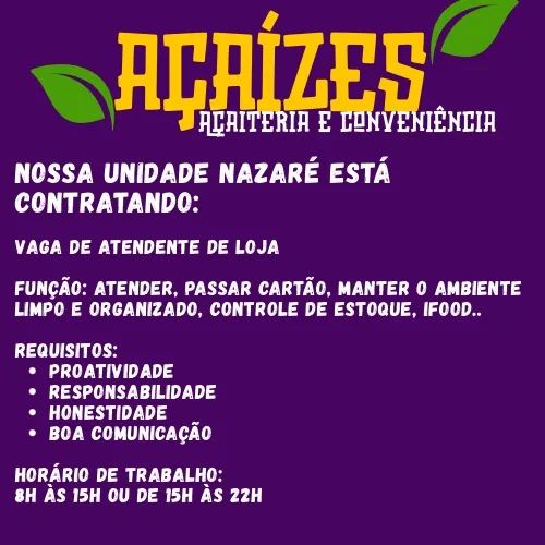 Vaga de atendente  - Foto 2