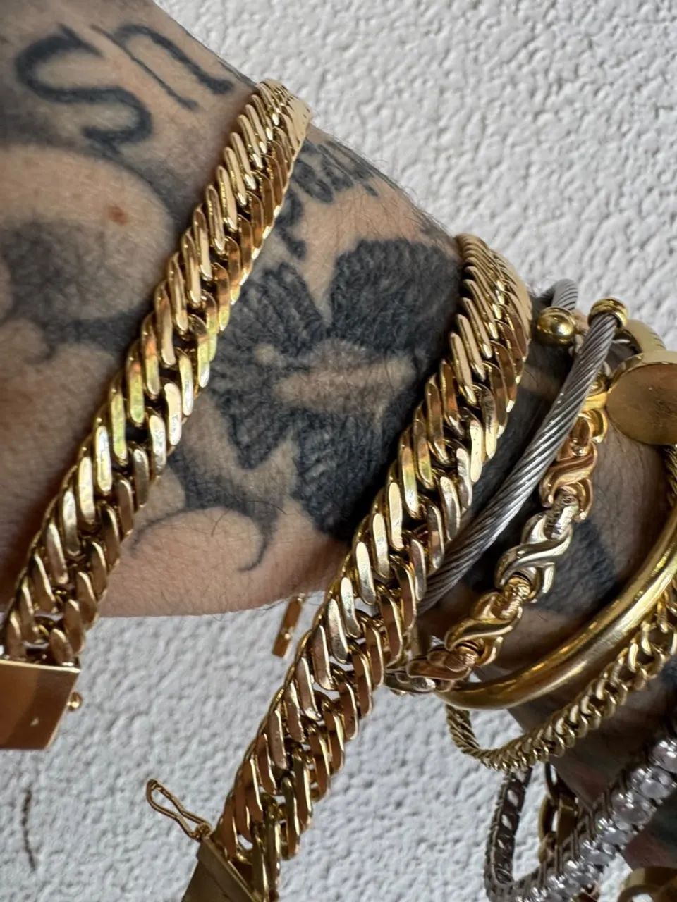 Pulseira ouro 22g tripa gourmet 