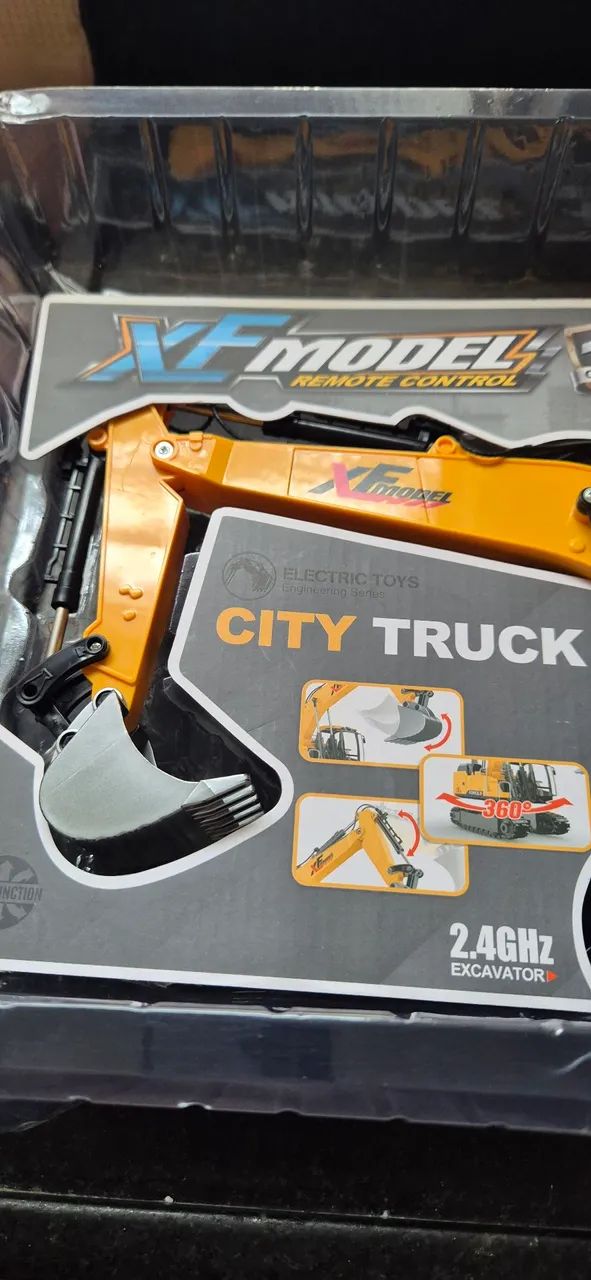 Trator escavadeira controle remoto - Foto 4