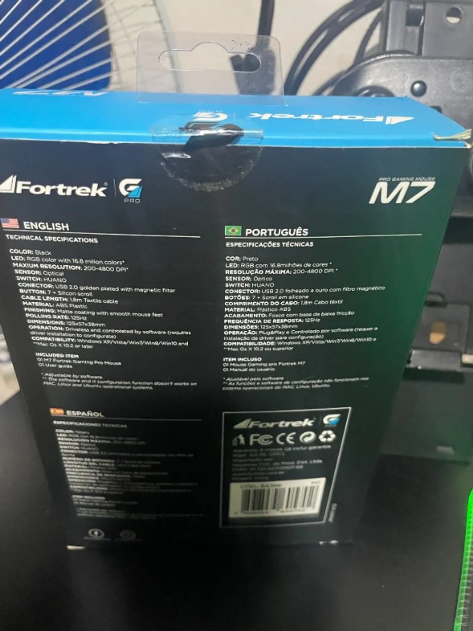  Mouse gamer Fortrek PRO M7 RGB - Foto 3
