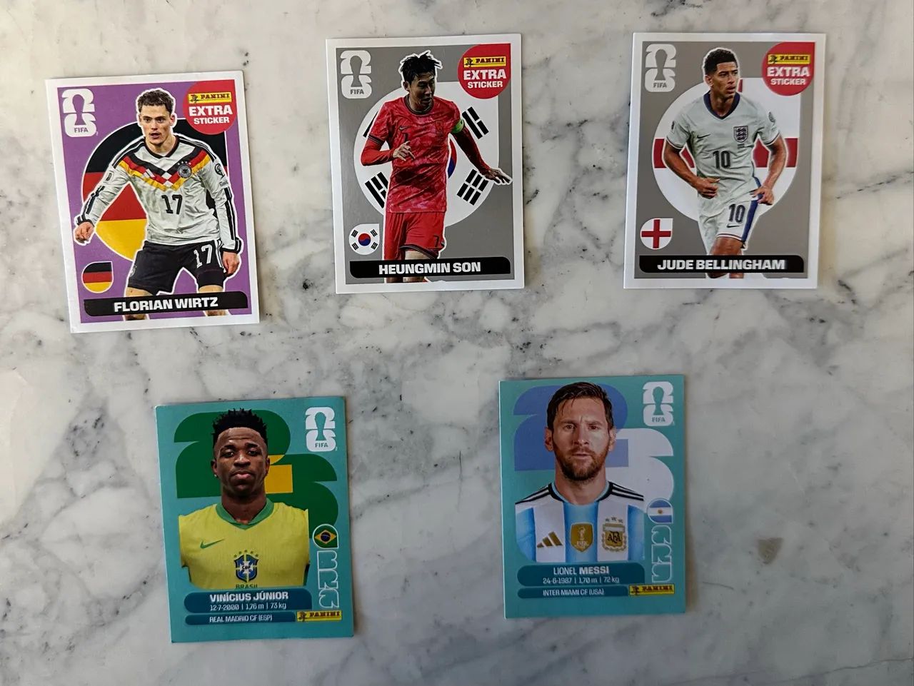Figurinhas legend. Copa 2026