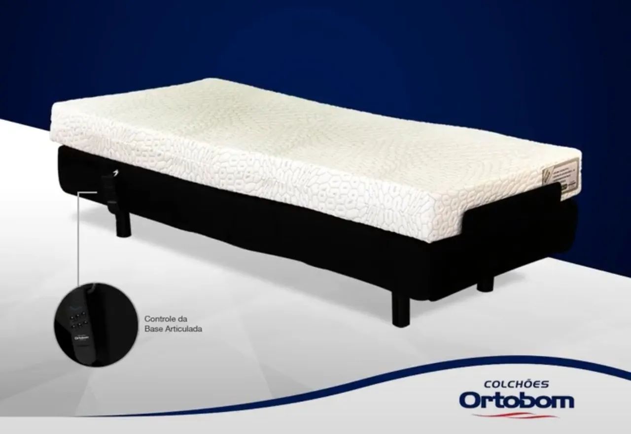 Cama Ortobom com controle remoto solteiro sem colchão - Foto 2