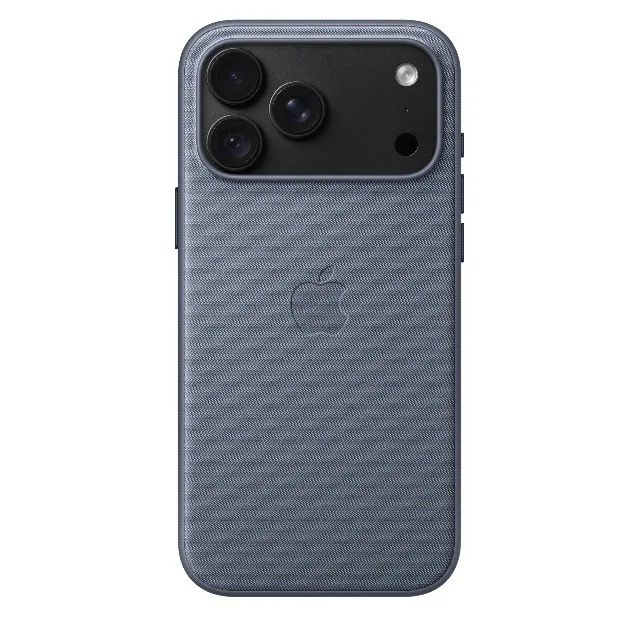 Capa de tecido TechWoven com MagSafe para iPhone 18 Pro Max - Azul-chambray - Foto 4