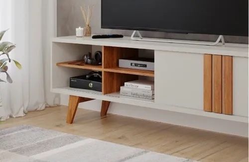 Rack Bancada Paraty Permobili 100% MDF, para TVs até 60 Polegadas - Entrega Imediata; - Foto 4