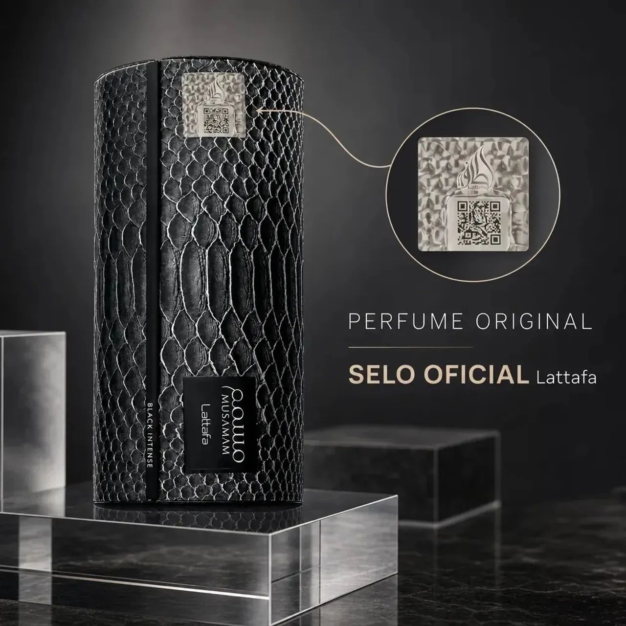 Perfume Musaman Black Intense EDP 100ml - Foto 4