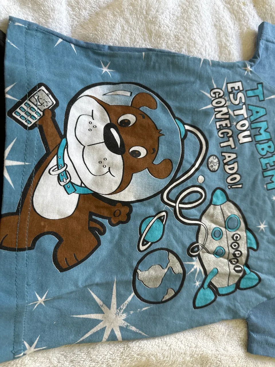 Conjunto menino TAM 1 cachorro na lua  - Foto 3