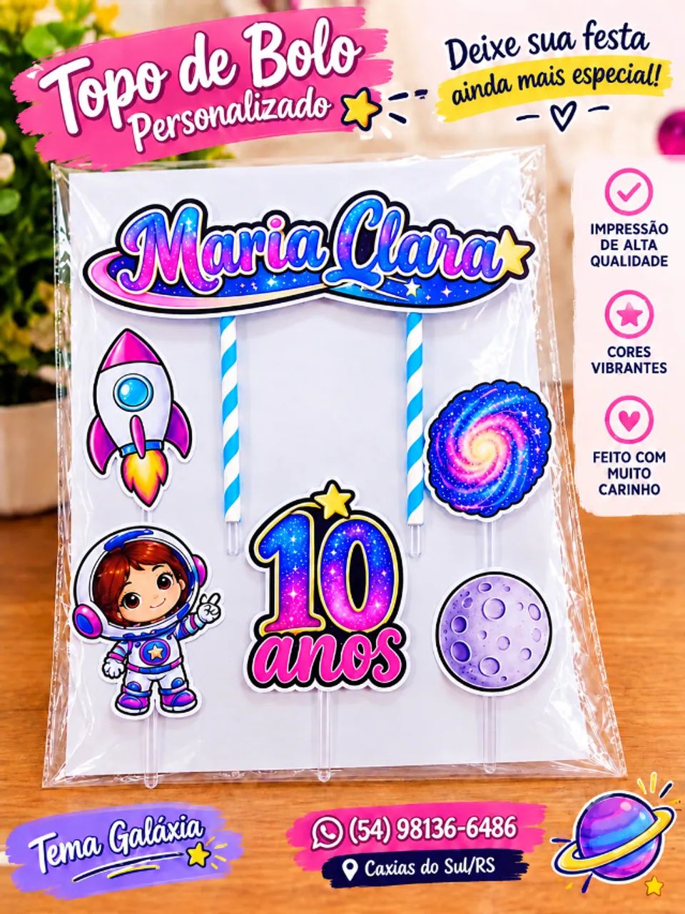 Topo de Bolo Personalizado  - Foto 3