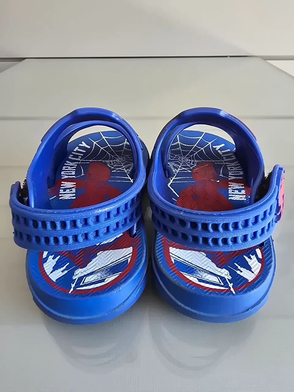 Sandália Spider-man azul tamanho 25 - Foto 4