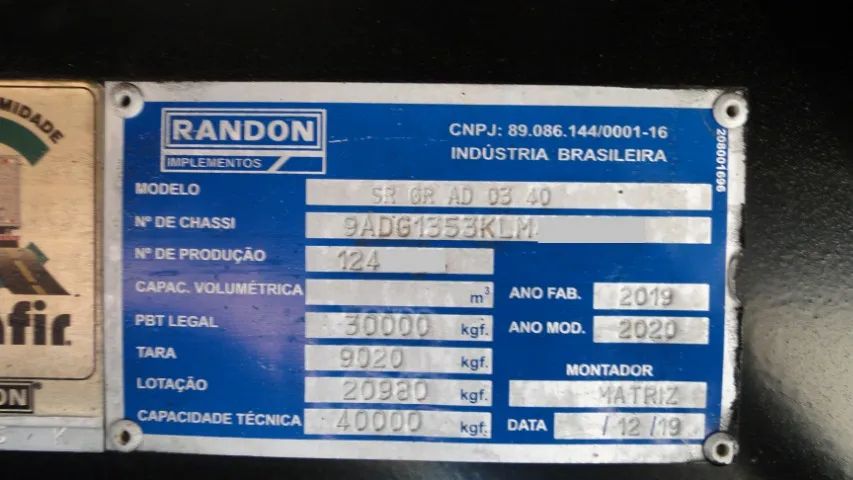 CARRETA 4 EIXO RANDON 2019/20 GRANELEIRO  - Foto 4