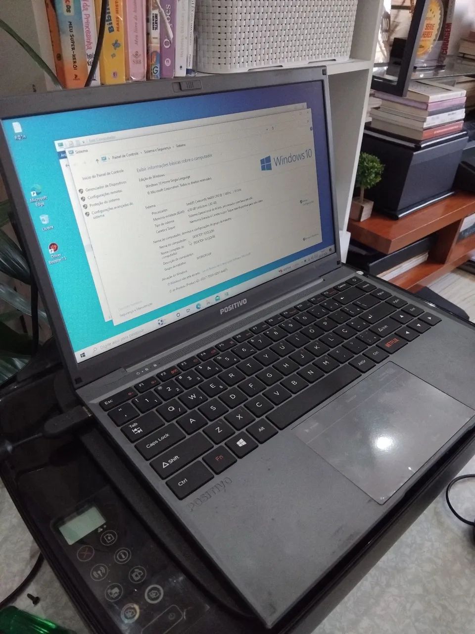 Notebook Positivo N4000 Celeron 4GB hd500gb win10 - Foto 3