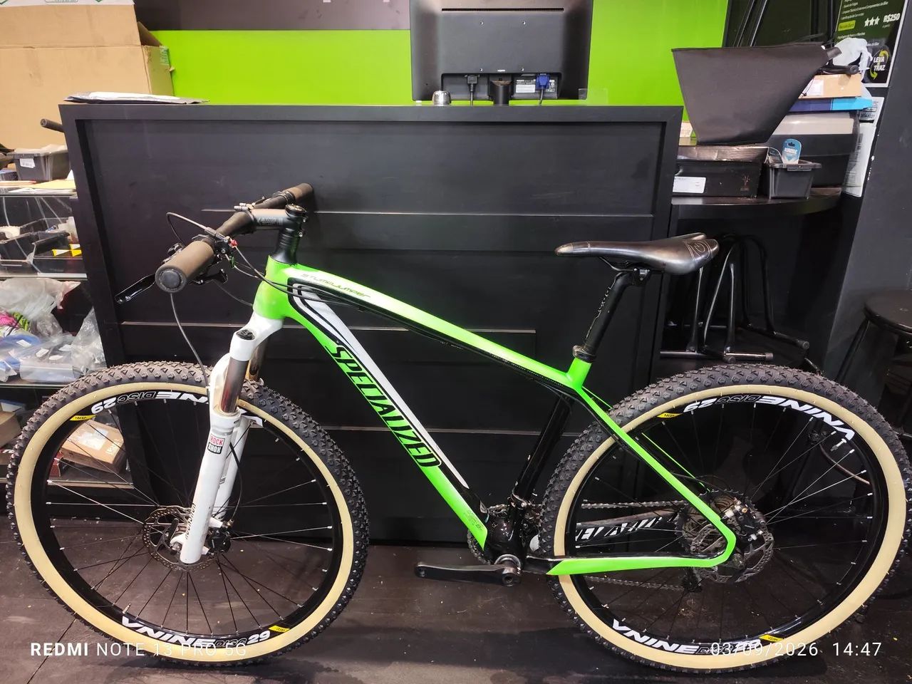Specialized stumpjumper carbono tamanho 17 