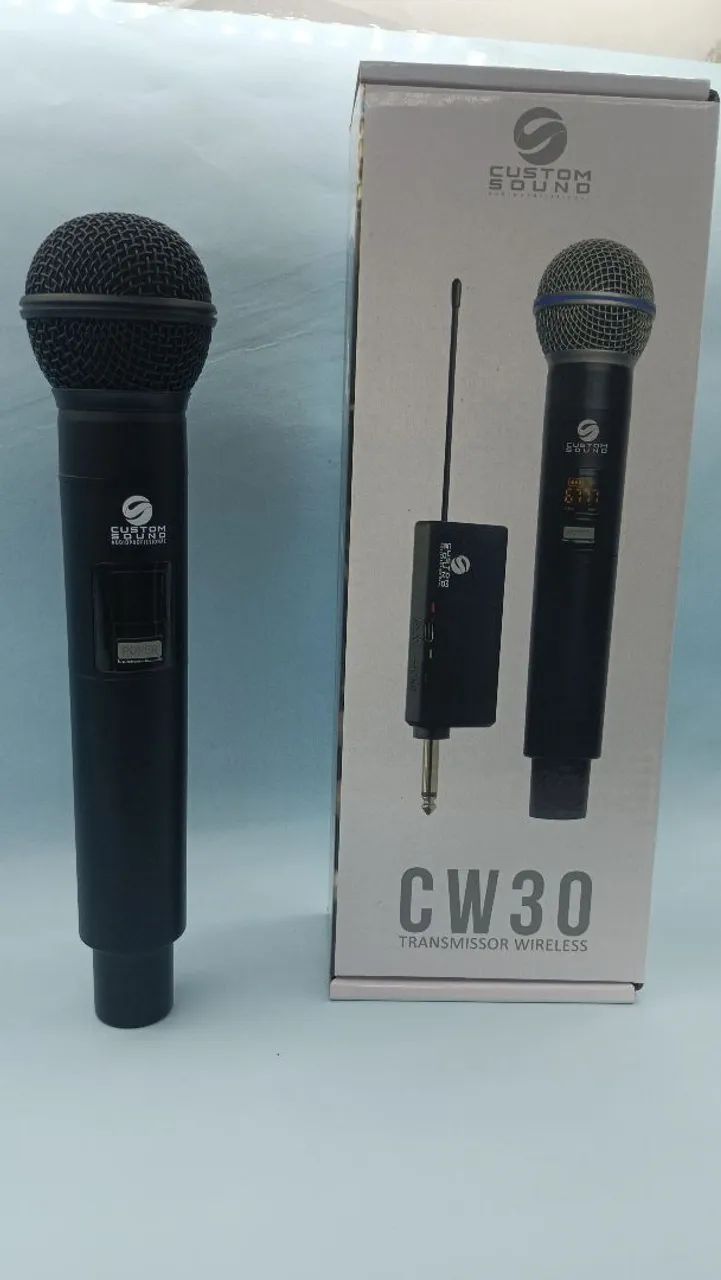 Microfone sem fio Custom Sound CW30 - Foto 3