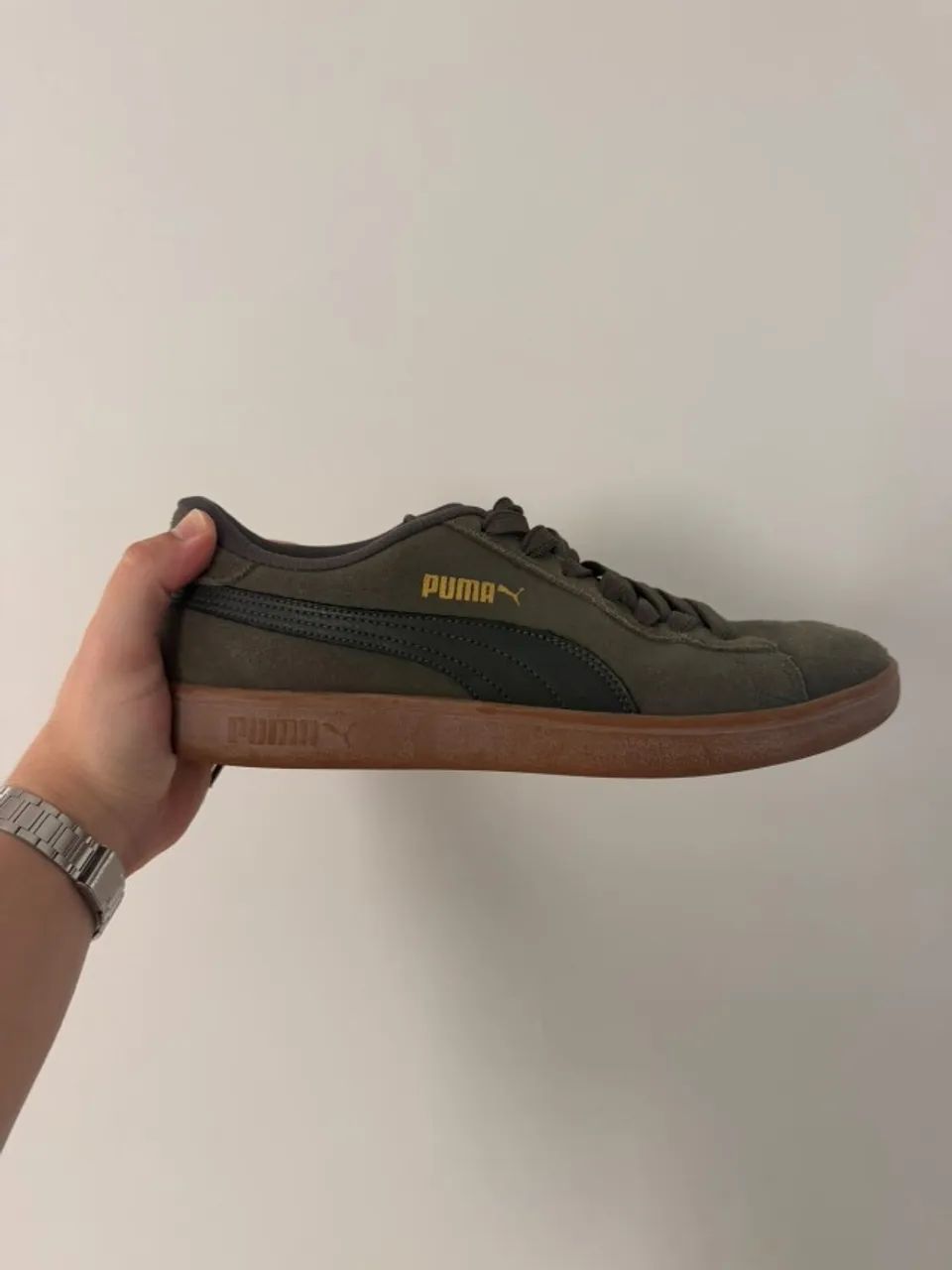 Puma Smash V2 Verde Militar - Nº 40 - Original 