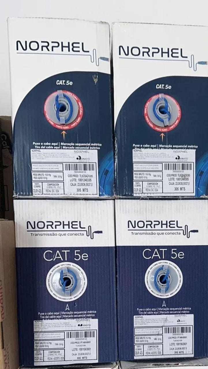 Cabo de rede caixa fechada 