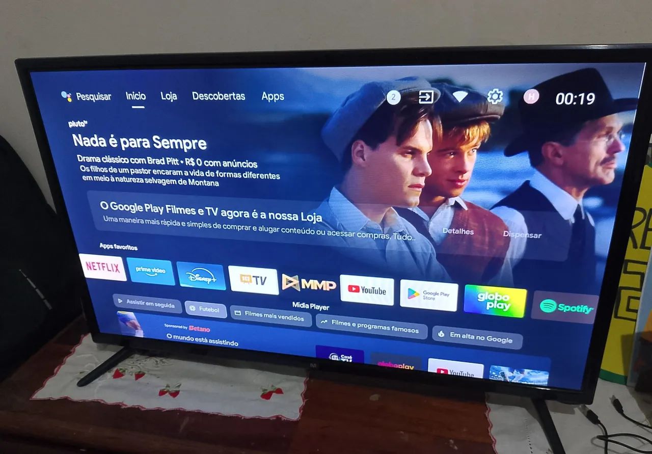 Smart TV Multilaser 32" Android TV - Menos de 1 ano de uso - Foto 2