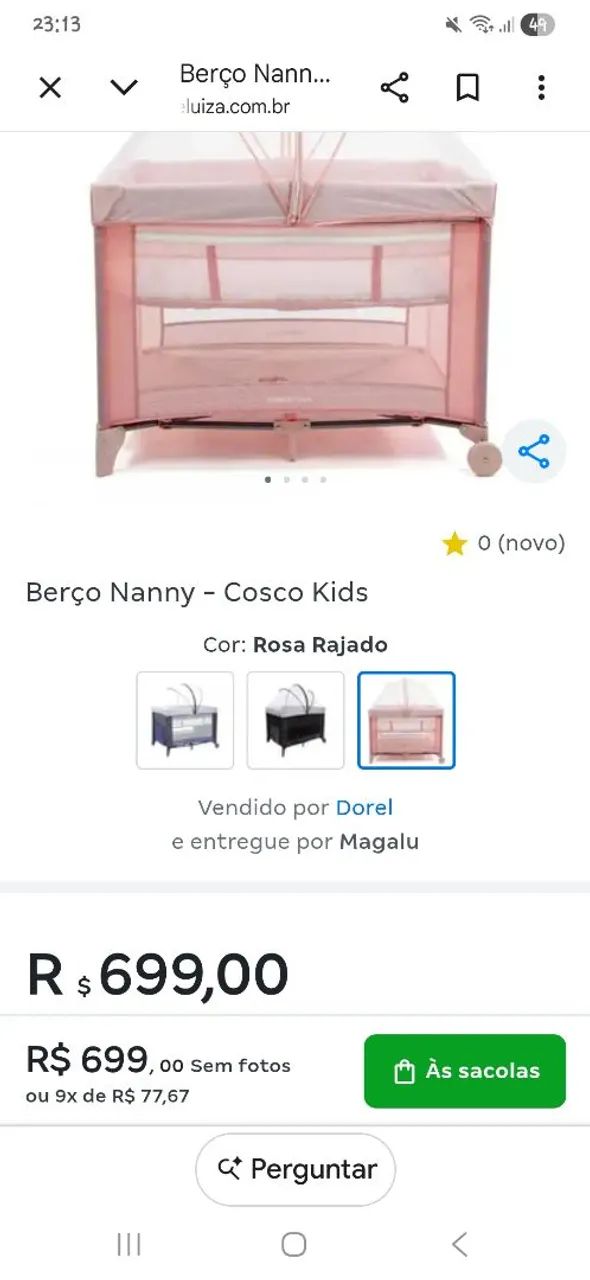 Cercadinho cosco Kids rosa - Foto 2