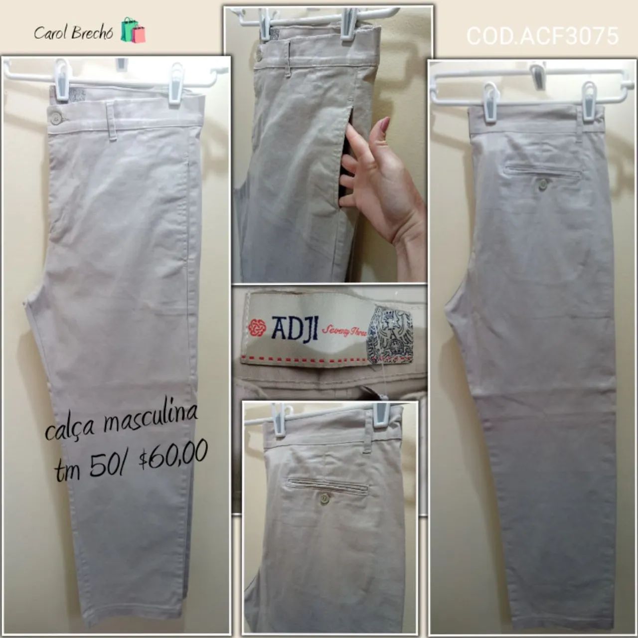 Calça masculina 