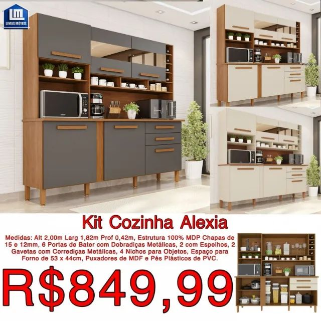 COZINHA ALEXIA A QUERIDINHA CHEGOU EM ESTOQUE