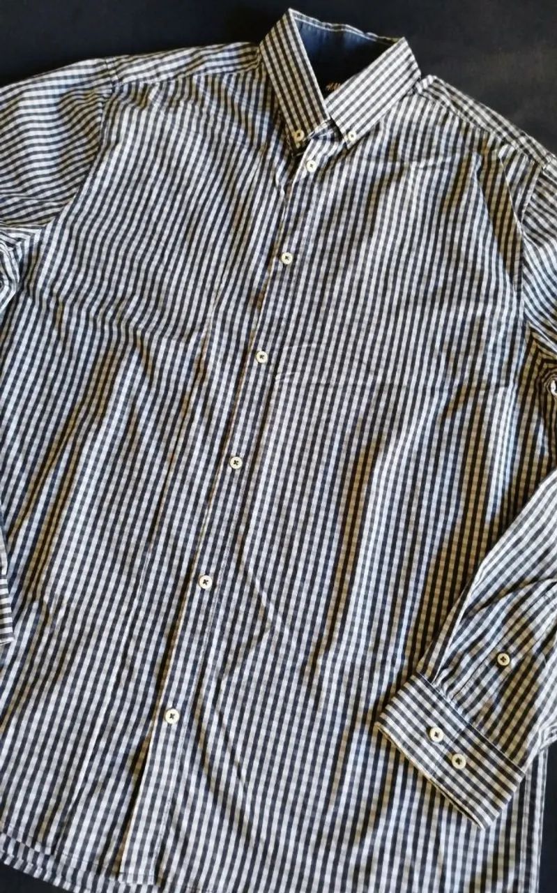 Camisa xadrez masculina H&M - G - Foto 3
