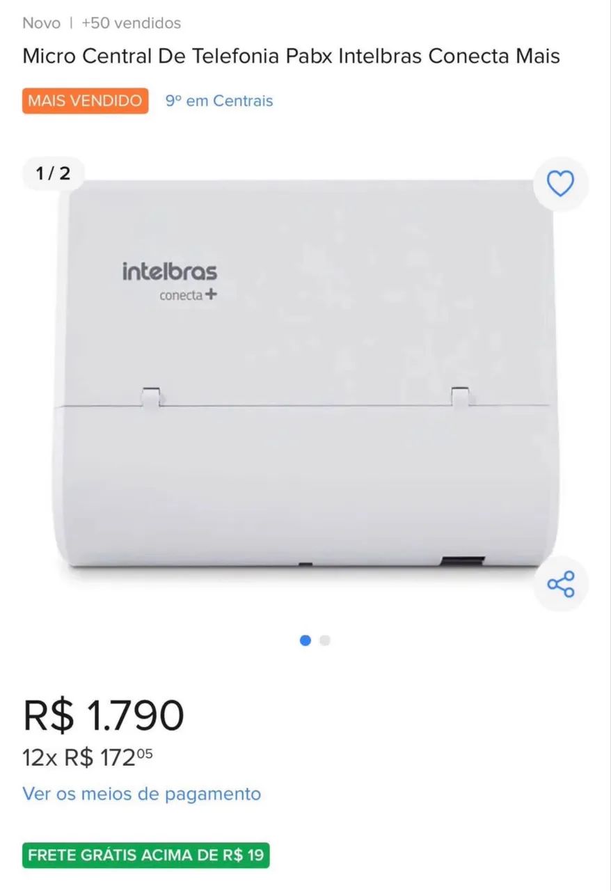 Central PABX Intelbras Conecta+ - Foto 5