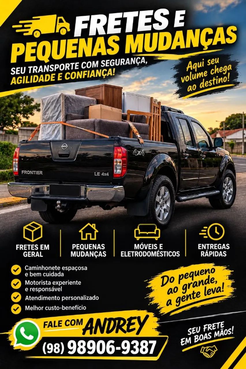 Fretes e pequenas mudanças 