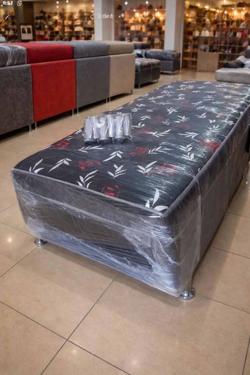 Cama box solteiro d fábrica