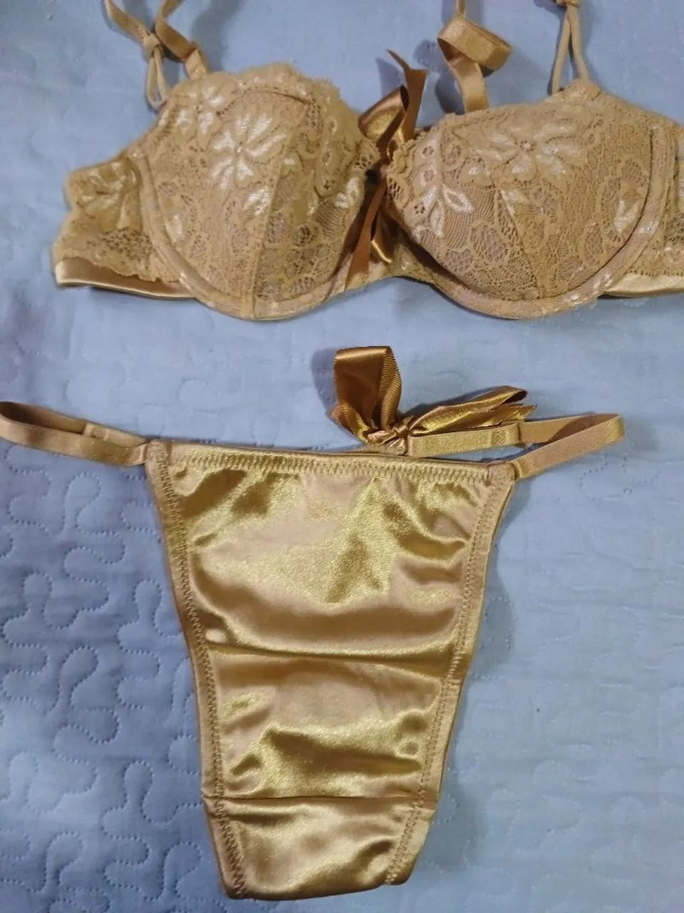 Conjunto dourado Demillus brilho  - Foto 2