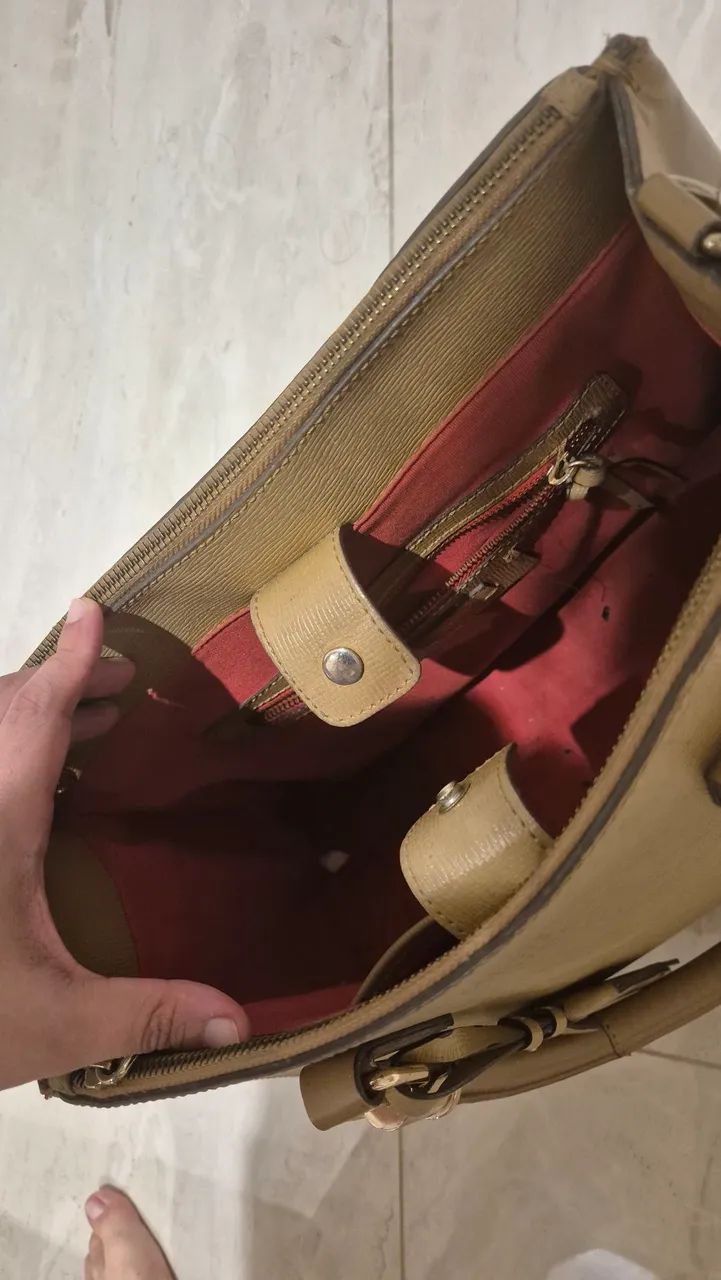 Bolsa Schutz Original Nude/Bege - Foto 3