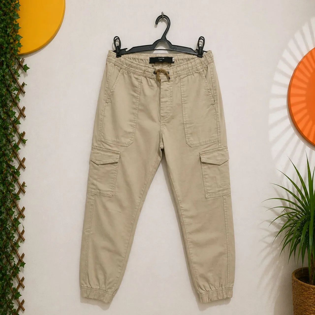 Calça Jogger Youcom Bege 42 - Foto 2