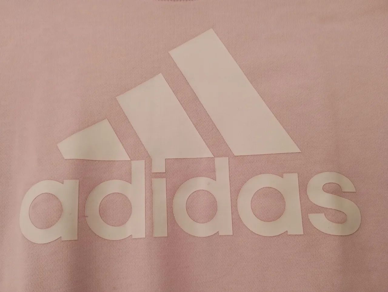 Blusa Moletom Adidas Essential Rosa Claro  - Foto 3
