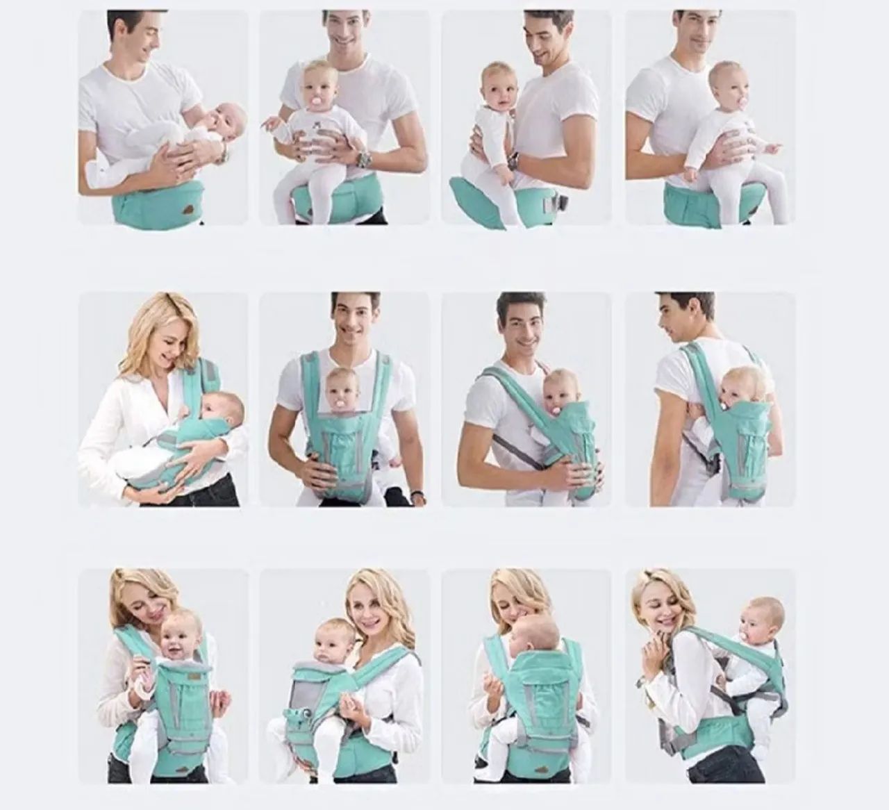 Canguru Ergonômico Bebê com acento 3 em 1 - Foto 3