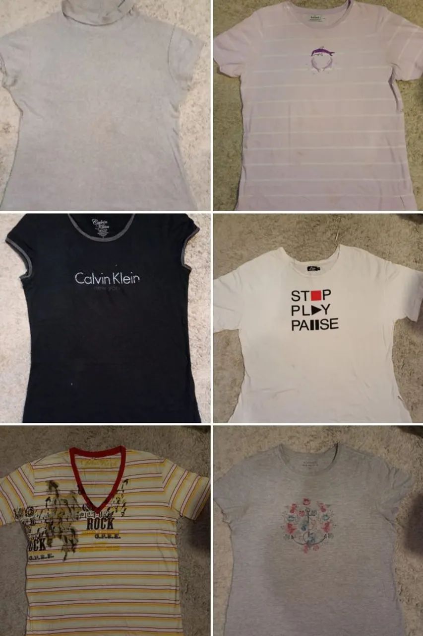 Lote de 25 peças de roupas femininas variadas usadas - Foto 4
