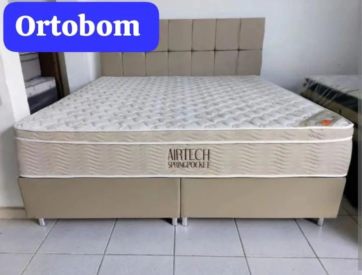 Colchão Ortobom+ box king!! Molas ensacadas 