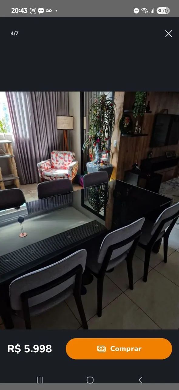Mesa de Jantar Moderna 8 Lugares - Completa e Elegante - Foto 3