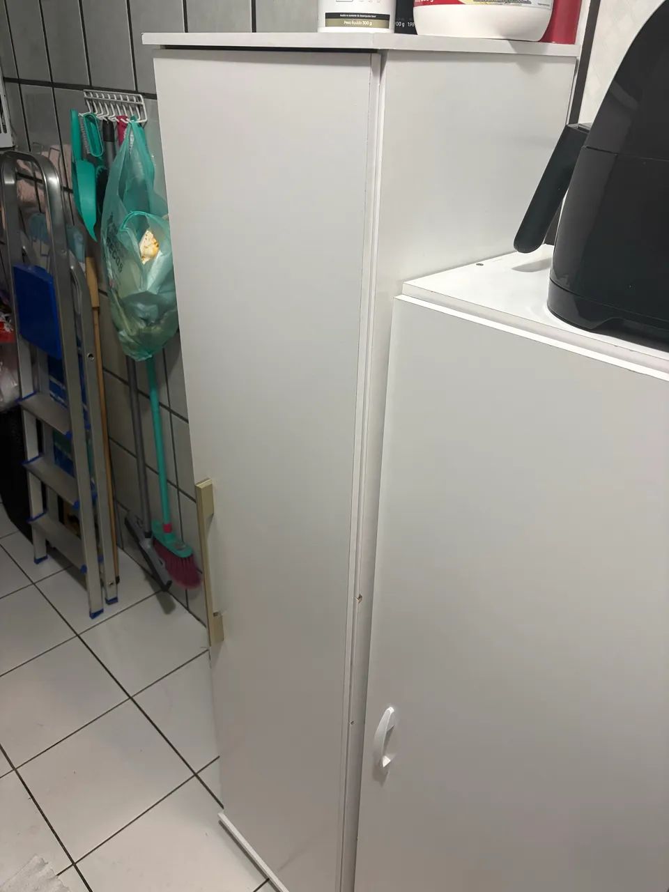 Armario Multiuso Branco 1 Porta