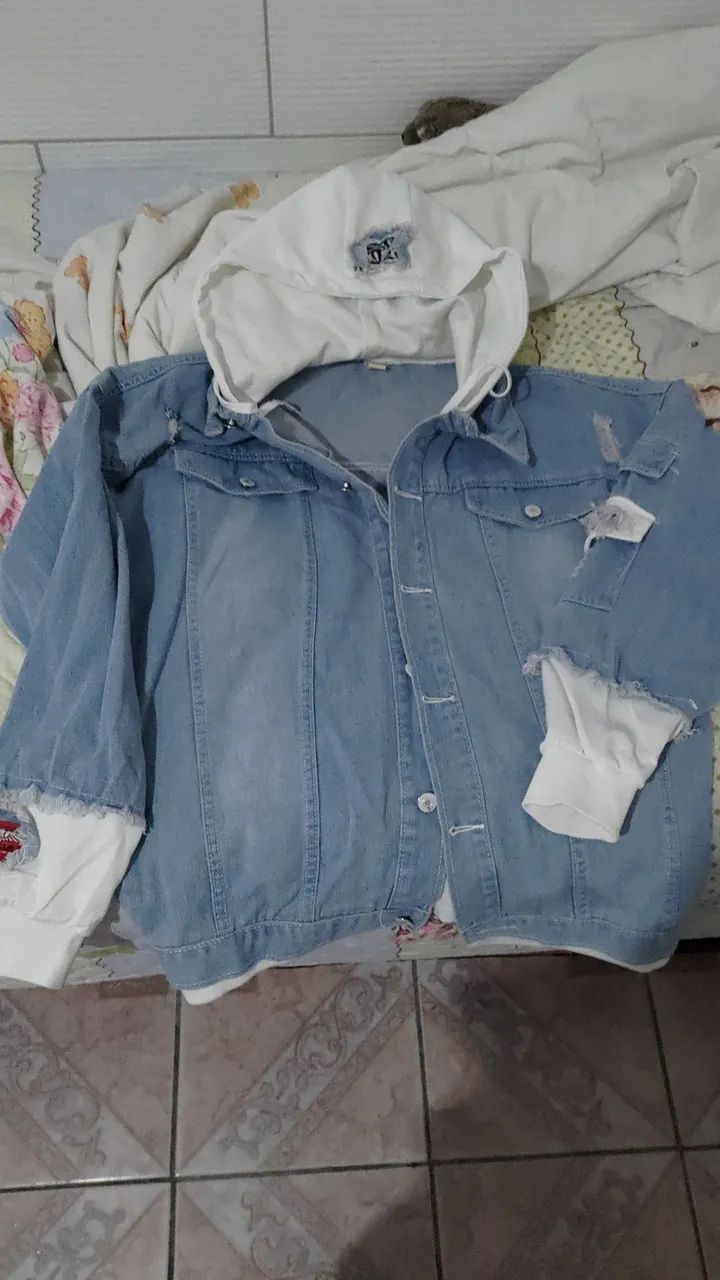 Jaqueta jeans Tam p