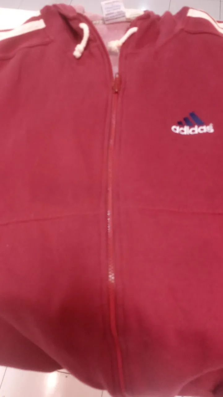 BLUSA DE MOLETON ADIDAS ORIGINAL ANOS 90 NOVA - Foto 4