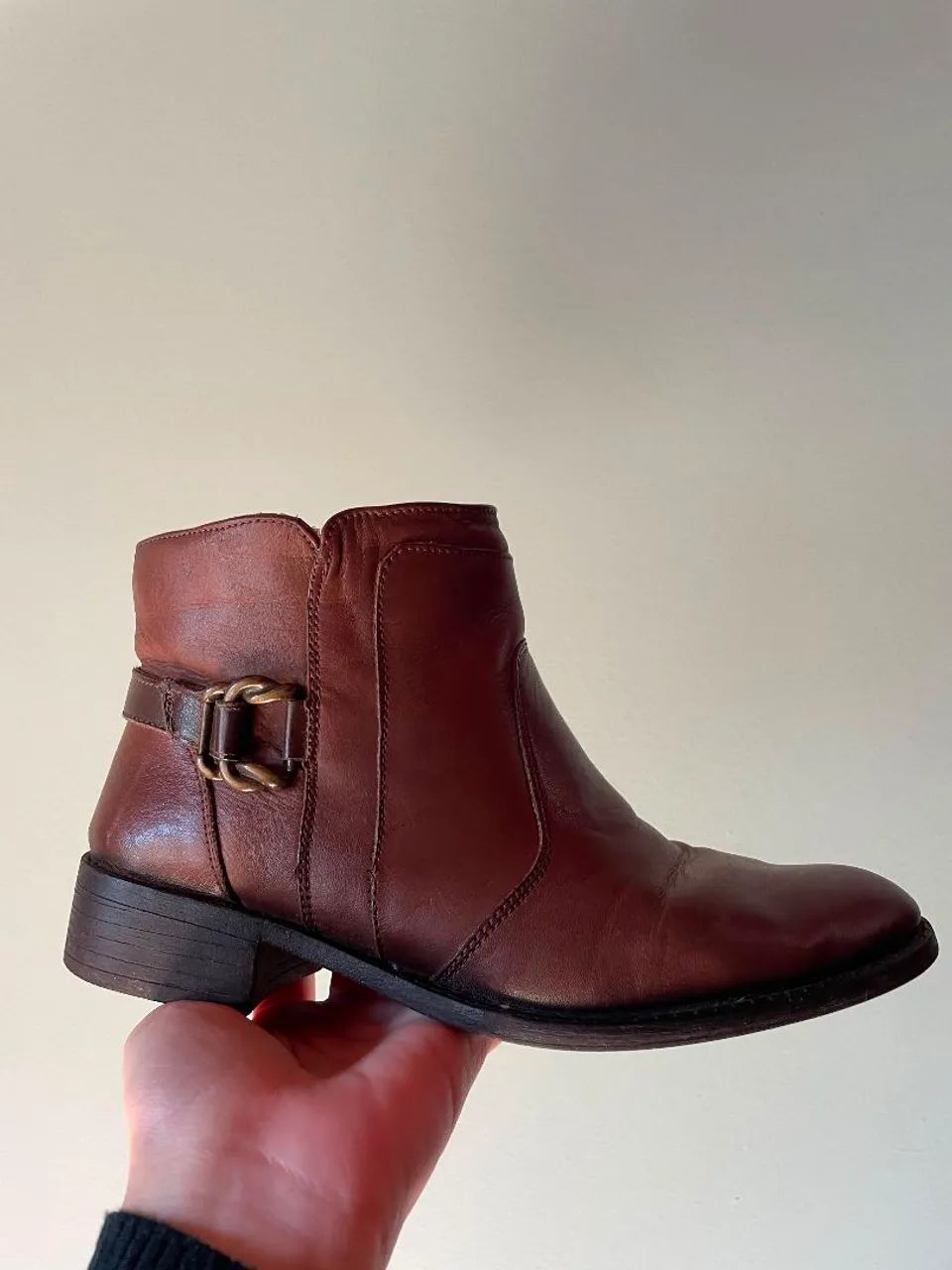 Bota Scarpan marrom número 35 - Foto 2