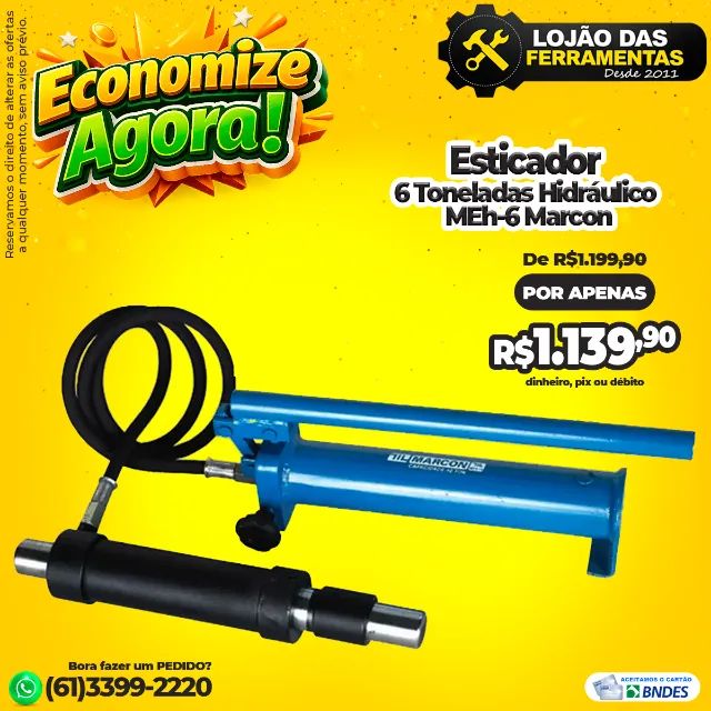 Esticador 6 Toneladas Hidráulico MEh-6 Marcon